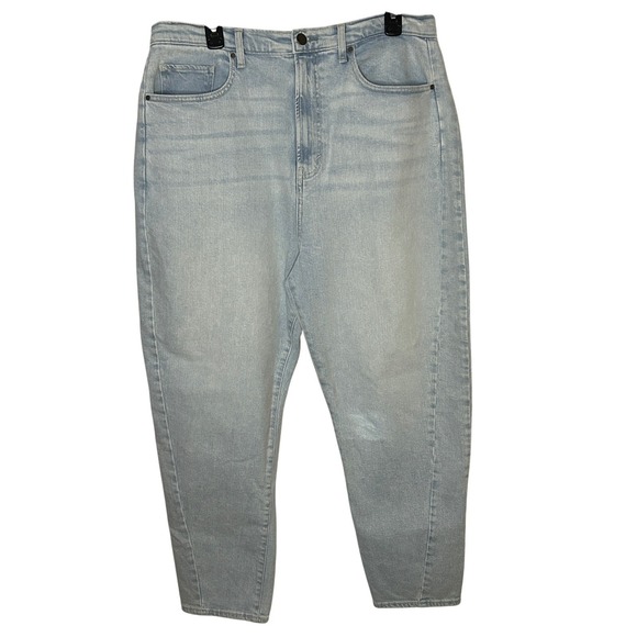 a.n.a A New Approach Denim - a.n.a A New Approach Highest Rise Barrel Jeans 16 Light Ocean Bleach Denim NWT